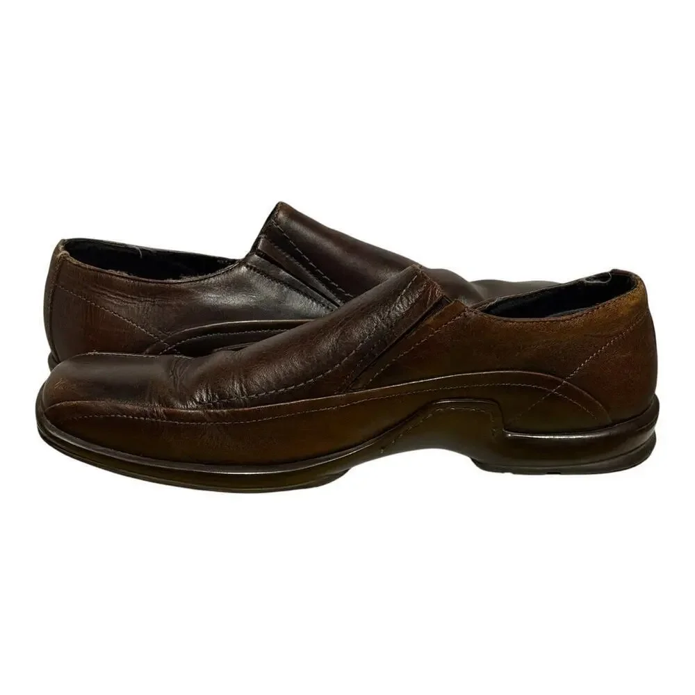 J Ferrar Brown Slip On Dress Shoes Men's Size 12 M Office Formal Loafers